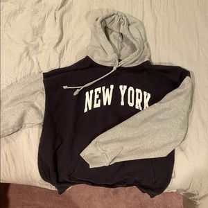 RARE new york two toned hoodie